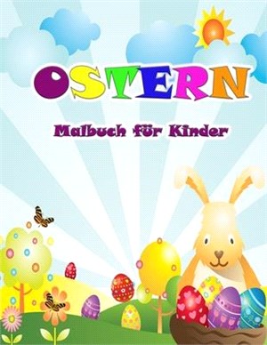 Oster-Malbuch für Kinder: Hier kommt der Hase mit schönen Ostern Färbung Bilder für Kinder