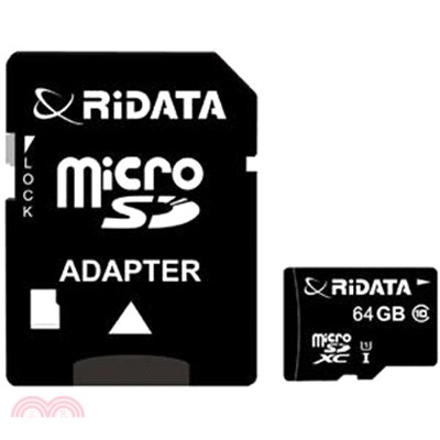 【RIDATA】MicroSD U1轉卡C10-64G