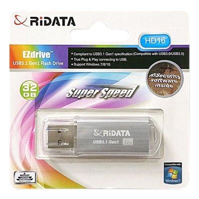 【RIDATA】HD16 隨身碟USB3.1 32G-銀