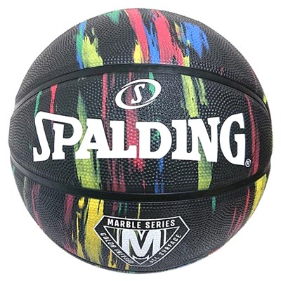 SPALDING 斯伯丁 大理石系列 7號籃球-黑彩