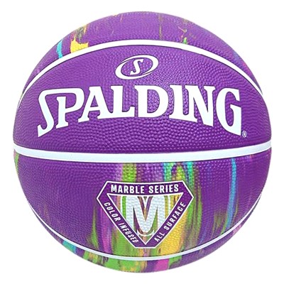 SPALDING 斯伯丁 大理石系列 7號籃球-紫彩
