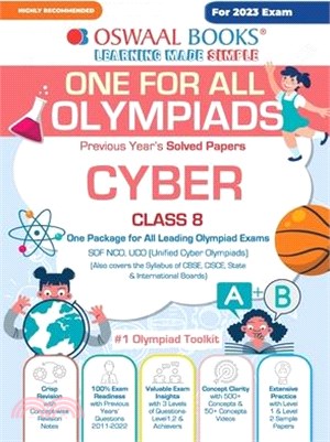 Oswaal One For All Olympiad Previous Years' Solved Papers, Class-8 Cyber Book (For 2023 Exam)