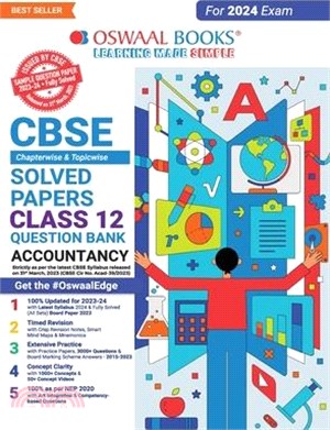 Oswaal CBSE Class 12 Accountancy Question Bank 2023-24 Book