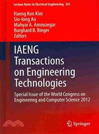 Iaeng Transactions on Engineering Technologies ― Special Issue of the Congress on Engineering and Computer Science 2012
