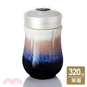 雪晶心情隨行杯320ml-常樂(花形/棕紫)