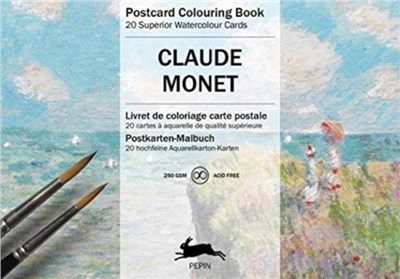 Claude Monet：Postcard Colouring Book
