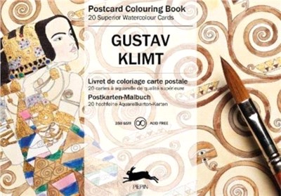 Gustav Klimt：Postcard Colouring Book