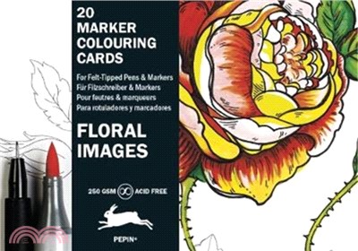 Floral Images：Marker Colouring Cards Book