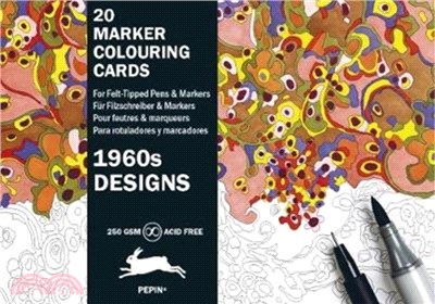 1960s Designs：Marker Colouring Cards Book