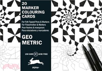 Geometric：Marker Colouring Cards Book