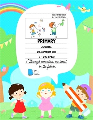 Primary Story Journal: Dotted Midline and Picture Space - Kids Design- Grades K-2 School Exercise Book - Draw and Write Journal / Notebook 10