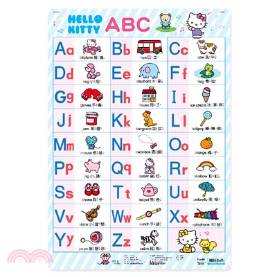 Hello Kitty ABC掛圖（捲式）