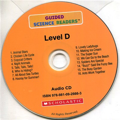 Guided Science Readers: Level D Audio CD