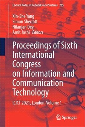 Proceedings of Sixth International Congress on Information and Communication Technology: Icict 2021, London, Volume 1