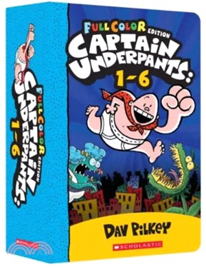 Captain Underpants: Color Edition Box Set 1-6 (6本全彩平裝本)(附書盒)