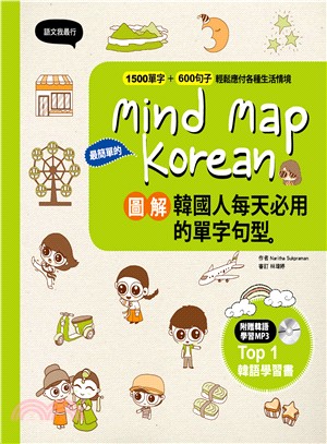 Mind Map Korean 圖解韓國人每天必用的單字句型。