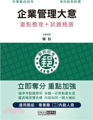 企業管理大意重點整理＋試題精選