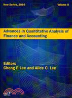 Advances in quantitative analysis of finance and accounting 2010