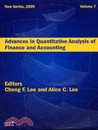 Advances in quantitative analysis of finance and accounting