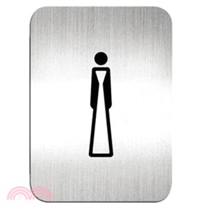 【deflect-o】鋁質方型貼牌-女生洗手間