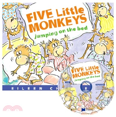 Five Little Monkeys Jumping on the Bed (1平裝+1CD)(韓國JY Books版)廖彩杏老師推薦有聲書第2週