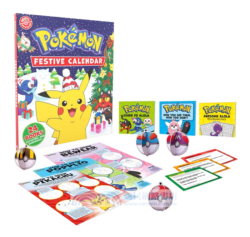 Pokemon Festive Calendar：A Festive Collection of 24 Books, Activites