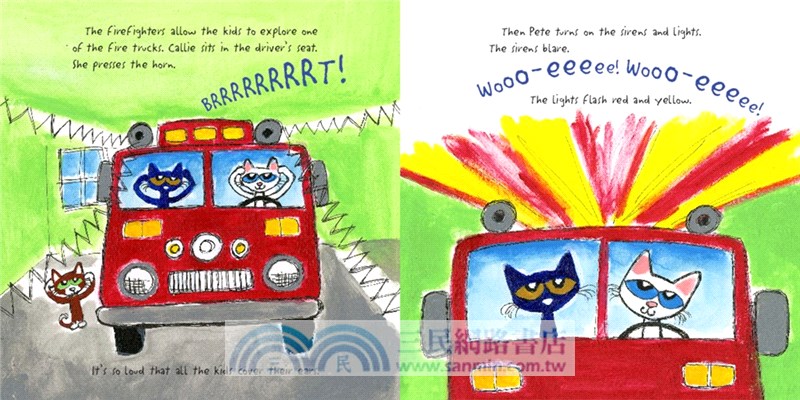 Pete the Cat: Firefighter Pete : Includes Over 30 Stickers! (平裝本)