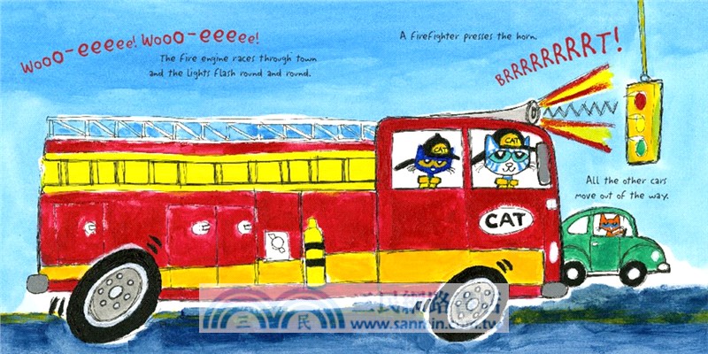Pete the Cat: Firefighter Pete : Includes Over 30 Stickers! (平裝本)