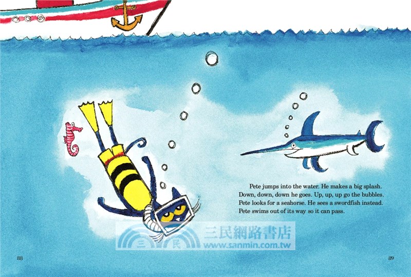 5-Minute Pete the Cat Stories (包含12個故事)(精裝本)