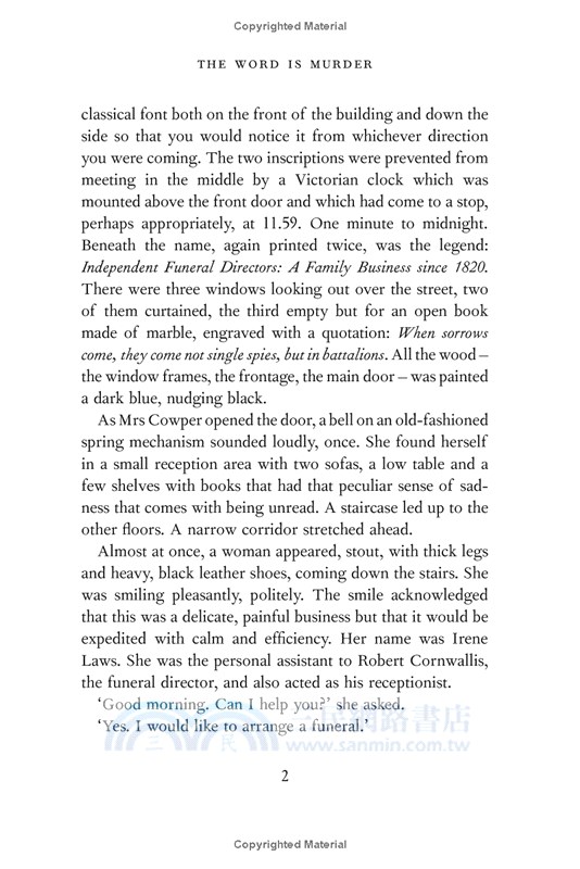 The Word Is Murder (平裝本)