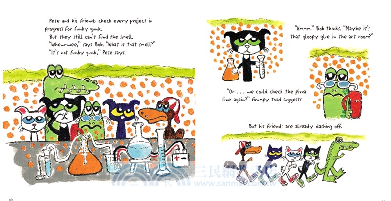 Pete the Cat and the Mysterious Smell (Includes Over 30 Stickers)