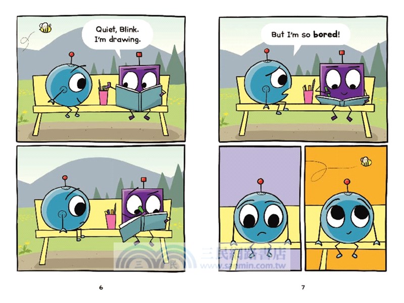 Friendbots: Blink and Block Bug Each Other (I Can Read Comics Level 2)