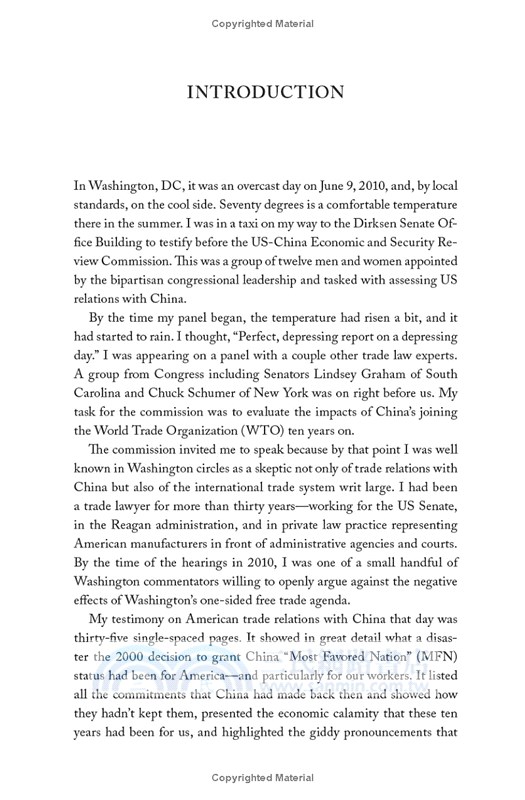 No Trade Is Free: Changing Course, Taking on China, and Helping America's Workers