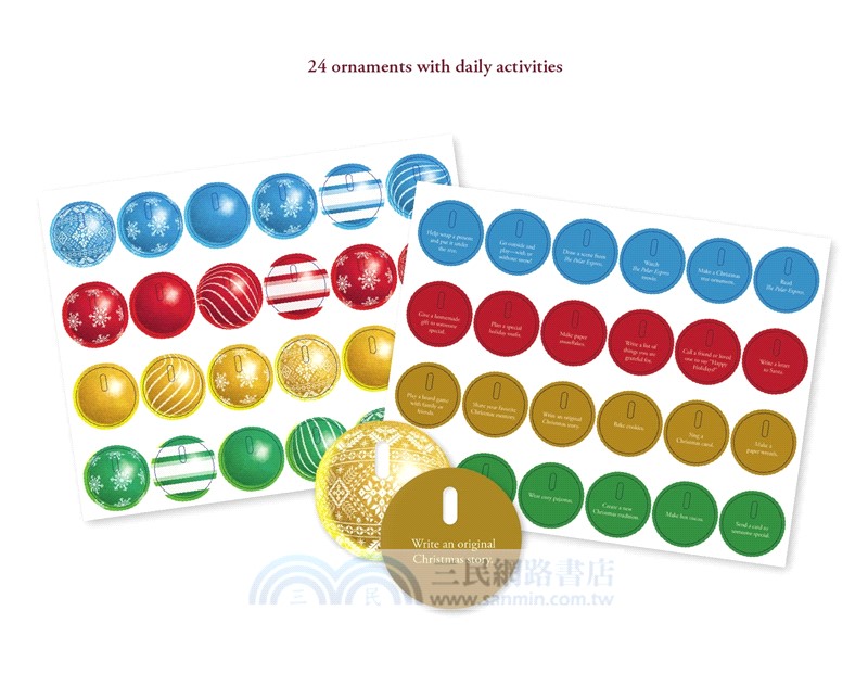 The Polar Express: Christmas Countdown Deluxe Gift Set [With Decorative Press-Out Ornaments and Christmas Countdown Calendar]