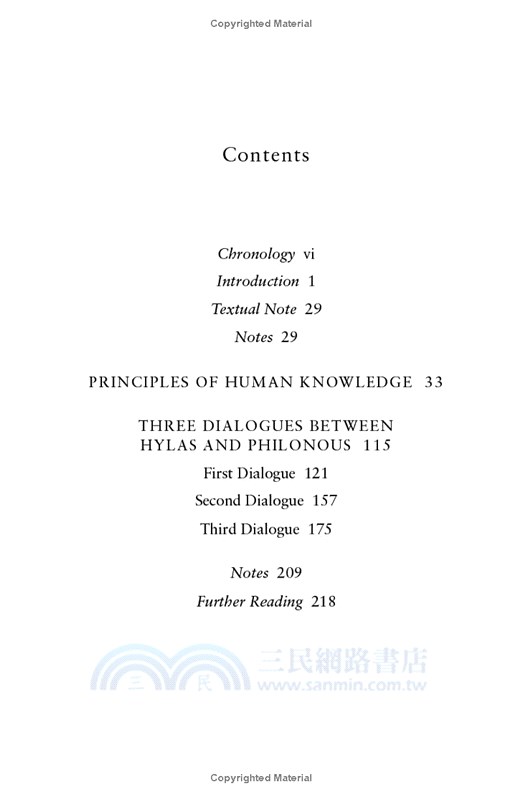 Principles of Human Knowledge and Three Dialogues Between Hylas and Philonous