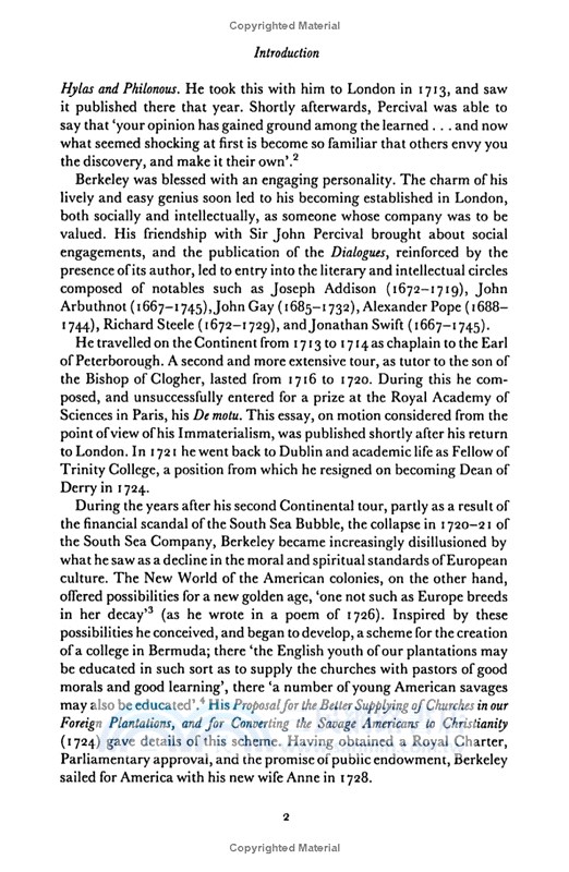 Principles of Human Knowledge and Three Dialogues Between Hylas and Philonous