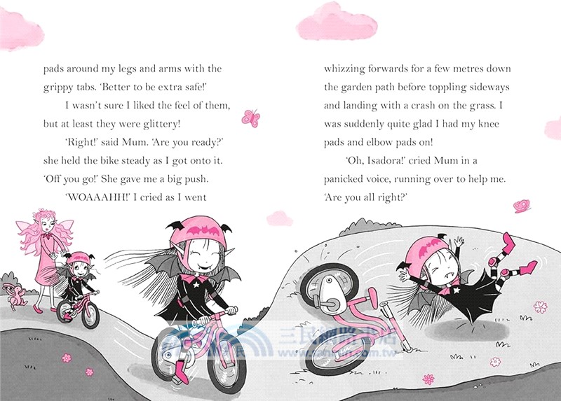 #21 Isadora Moon Rides a Bike (雙色印刷平裝本)(英國版)