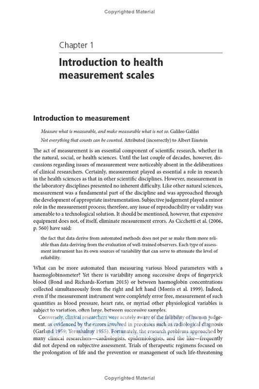 Health Measurement Scales: A Practical Guide to Their Development and Use