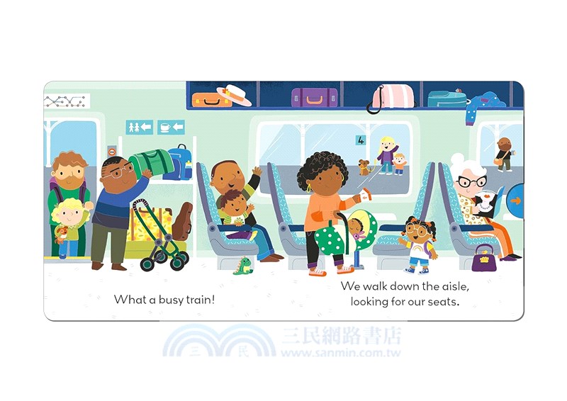 Little World: On the Train (硬頁推拉書)