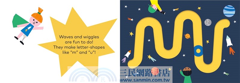 Waves and Wiggles：A moving-counter play book with early letter shapes