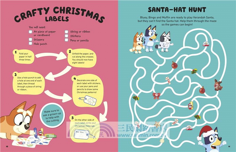 Bluey: Hooray It's Christmas Sticker Activity (貼紙書)