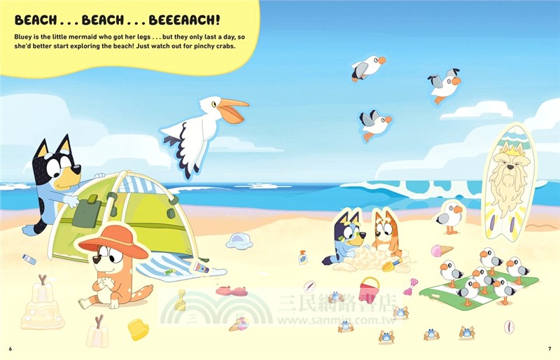 Bluey: Let's Stick!：Sticker Scenes Book (貼紙書)