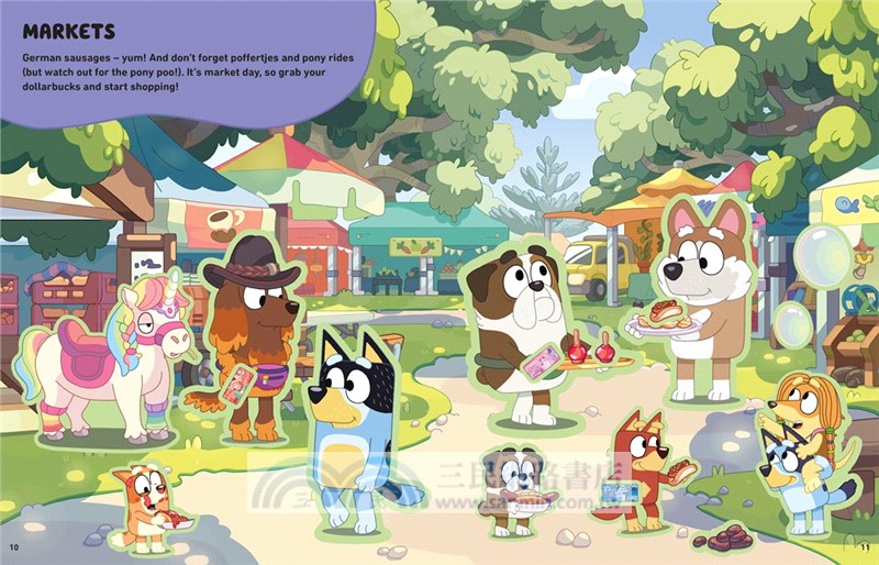 Bluey: Let's Stick!：Sticker Scenes Book (貼紙書)
