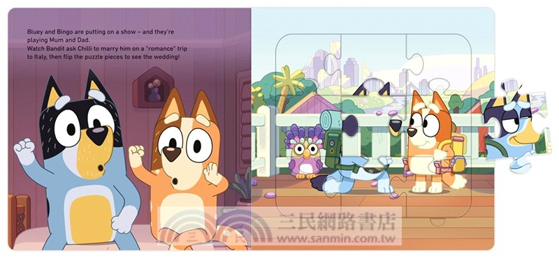 Bluey: A Jigsaw Puzzle Book (拼圖書)