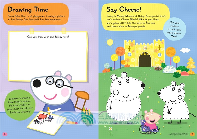 Peppa Pig: Fantastic Families Sticker Activity Book (貼紙書)