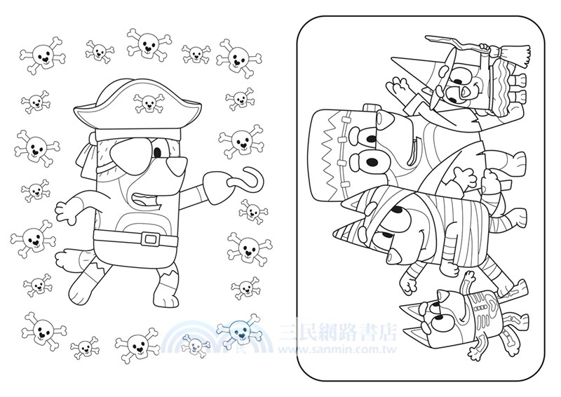 Bluey: Hooray It's Halloween (著色書)