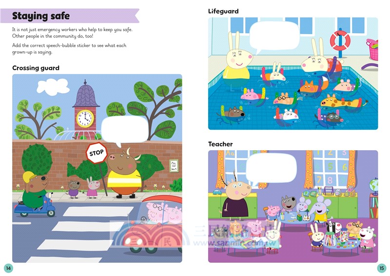 Learn with Peppa: People Who Help Us Sticker activity book 貼紙書