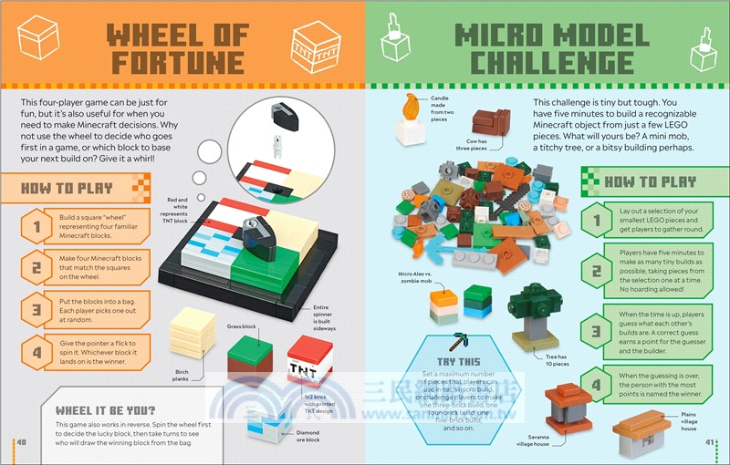 LEGO Minecraft Games Book：50 Fun Ideas to Play with Your LEGO Collection!