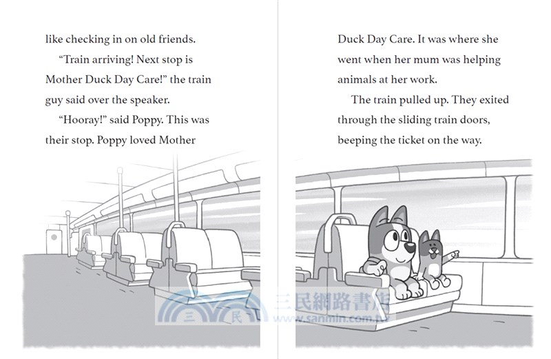Bluey: Trains : An Illustrated Chapter Book