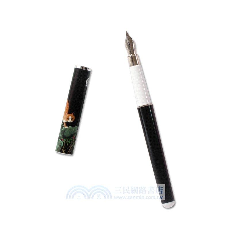 水仙狸奴鋼筆（黑）